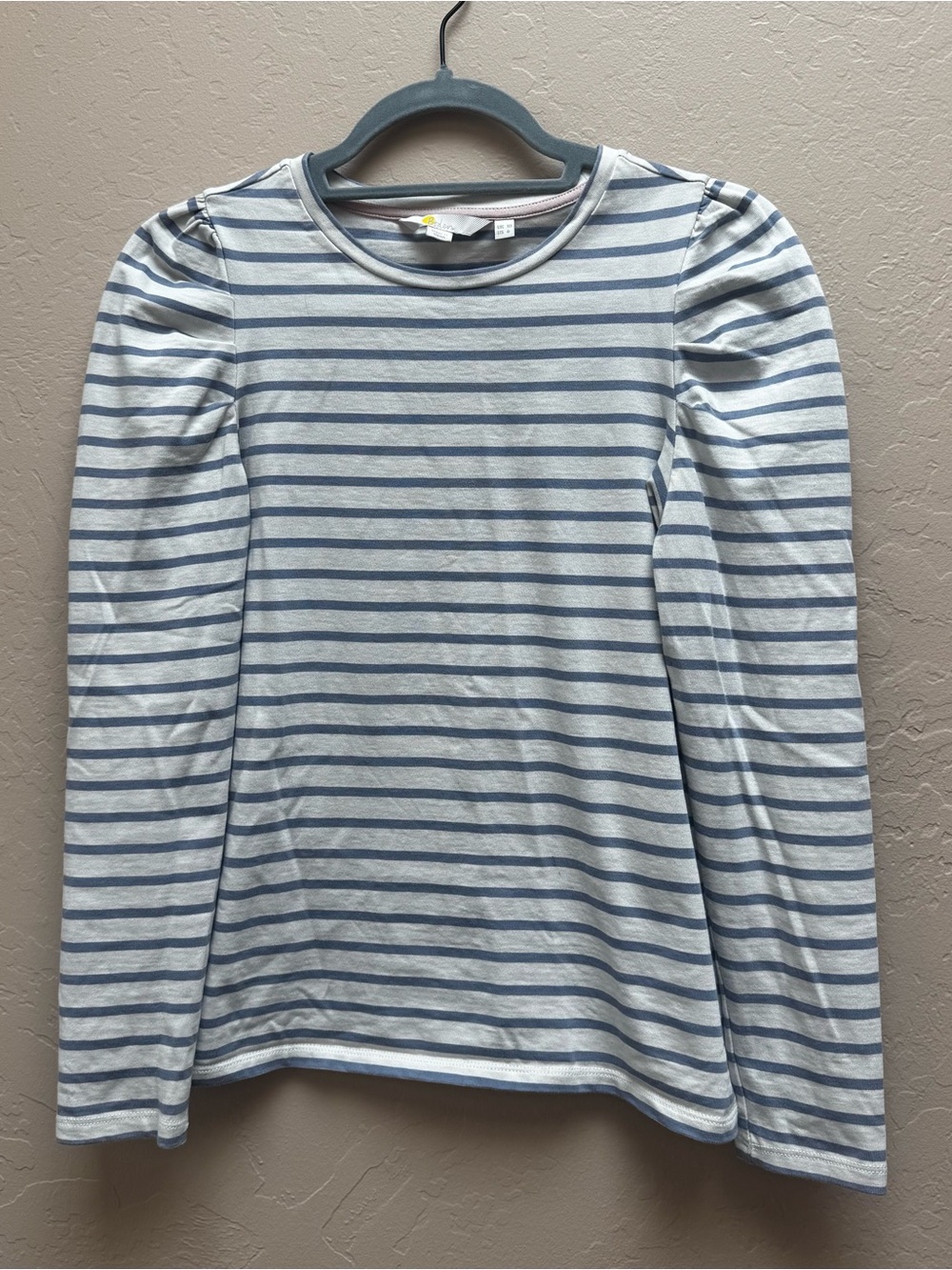 Boden Imogene Breton Striped Puff Sleeve Top Size 6